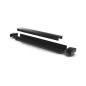 SLIMLINE 7 mm - PROFILÉ POUR RUBAN LED - 2 m - NOIR
