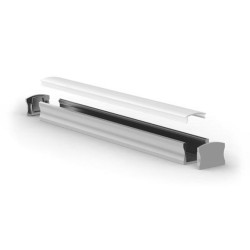 SLIMLINE WIDE - 15 mm - PROFILÉ EN ALUMINIUM POUR RUBAN LED - ALUMINIUM ANODISÉ - ARGENT - 2 m
