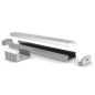 SLIMLINE WIDE - 8 mm - PROFILÉ EN ALUMINIUM POUR RUBAN LED - ALUMINIUM ANODISÉ - ARGENT - 2 m