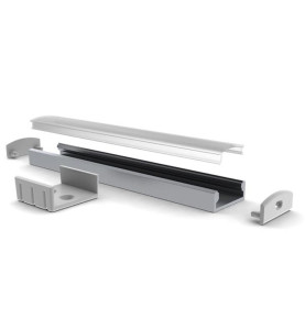 SLIMLINE WIDE - 8 mm - PROFILÉ EN ALUMINIUM POUR RUBAN LED - ALUMINIUM