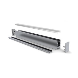 ALU-SWISS - PROFILÉ EN ALUMINIUM POUR RUBAN LED - ÉTROIT 6-8 mm - ALUMINIUM ANODISÉ - ARGENT - 2 m