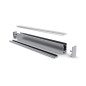 ALU-SWISS - PROFILÉ EN ALUMINIUM POUR RUBAN LED - ÉTROIT 6-8 mm - ALUMINIUM ANODISÉ - ARGENT - 2 m