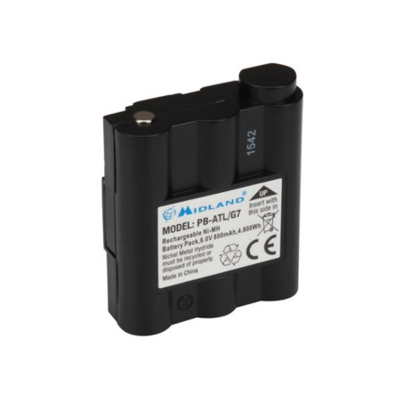 BATTERIE DE RECHANGE Ni-MH 800mAh pour ALN004 & ALN020 (Midland G7) - 