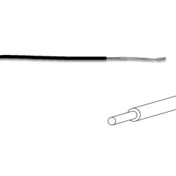 FIL DE CÂBLAGE - ø 1.4 mm - 0.2 mm² - MONOBRIN - NOIR - Velleman