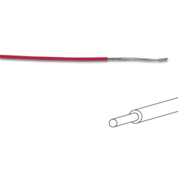 FIL DE CÂBLAGE -  ø 1.4 mm - 0.2 mm² - MONOBRIN - ROUGE - Velleman
