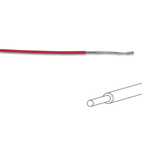FIL DE CÂBLAGE -  ø 1.4 mm - 0.2 mm² - MONOBRIN - ROUGE - Velleman