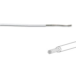 FIL DE CÂBLAGE -  ø 1.4 mm - 0.2 mm² - MULTIBRIN - BLANC - Velleman