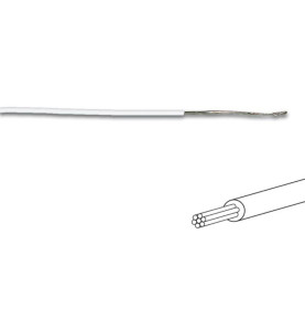 FIL DE CÂBLAGE -  ø 1.4 mm - 0.2 mm² - MULTIBRIN - BLANC - Velleman