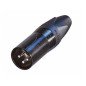 NEUTRIK - CONNECTEUR XLR, 3 POINTS MÂLE, ARGENTÉ, NOIR