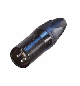 NEUTRIK - CONNECTEUR XLR, 3 POINTS MÂLE, ARGENTÉ, NOIR - VS