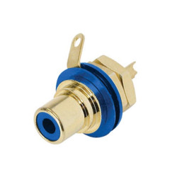 REAN - EMBASE PHONO (RCA) - CONTACTS DORÉS - BLEU - VS