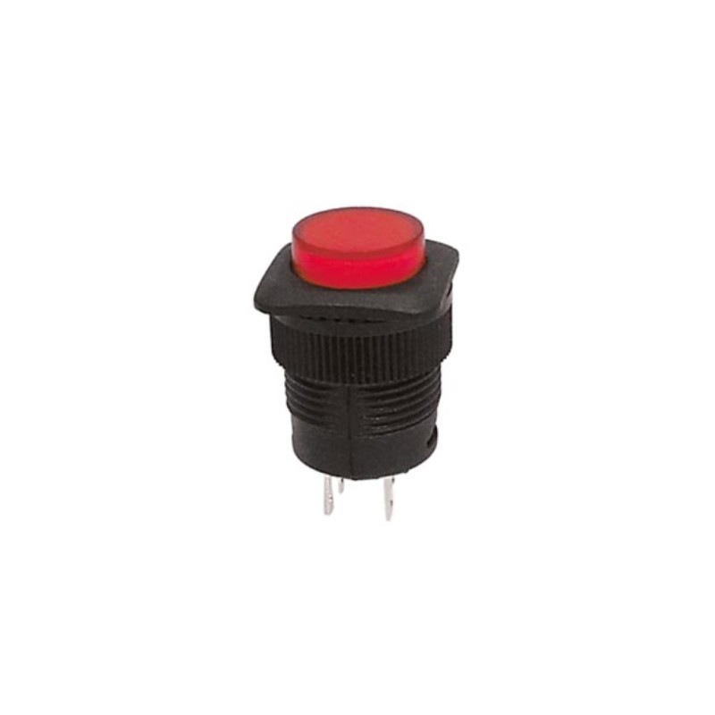 BOUTON-POUSSOIR OFF-ON AVEC LED ROUGE BOUTON-POUSSOIR OFF-ON AVEC LED ROUGE