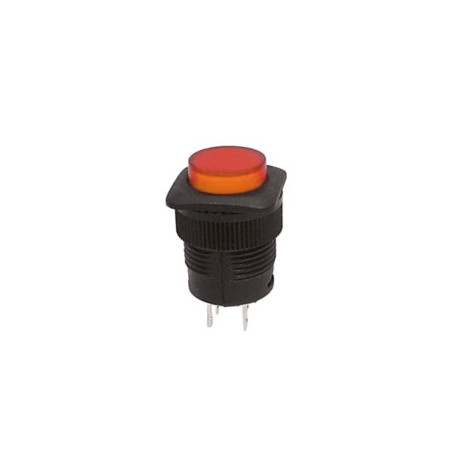 BOUTON-POUSSOIR OFF-ON AVEC LED ORANGE - Velleman