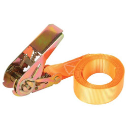 SANGLE D'ARRIMAGE AVEC TENDEUR À CLIQUET - MAX. 1000 kg - 3.65 m x 25 