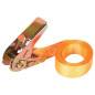 SANGLE D'ARRIMAGE AVEC TENDEUR À CLIQUET - MAX. 1000 kg - 3.65 m x 25 mm