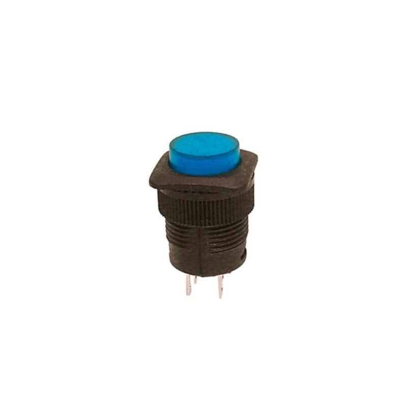 BOUTON-POUSSOIR OFF-(ON) AVEC LED BLEUE BOUTON-POUSSOIR OFF-(ON) AVEC LED BLEUE