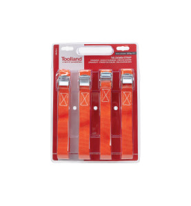 SANGLE D'ARRIMAGE 400 kg - 3.6 m x 25 mm - 4 pcs - PRL