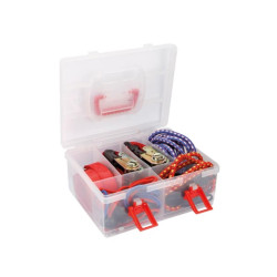 JEU AVEC SANGLES D'ARRIMAGE À CLIQUET ET TENDEURS - 20 pcs