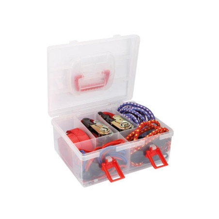 JEU AVEC SANGLES D'ARRIMAGE À CLIQUET ET TENDEURS - 20 pcs