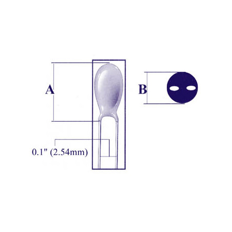 CONDENSATEUR TANTALE  0.10µF / 35V