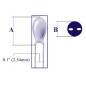 CONDENSATEUR TANTALE  0.10µF / 35V
