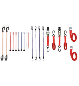 JEU AVEC SANGLES D'ARRIMAGE À CLIQUET ET TENDEURS - 20 pcs - PRL