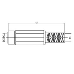 FICHE CC FEMELLE  2.1mm x 5.5mm