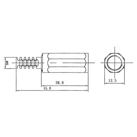 CONNECTEUR D'ALIMENTATION CC FEMELLE  2.1mm x 5.5mm