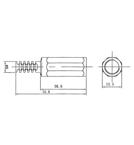 CONNECTEUR D'ALIMENTATION CC FEMELLE  2.1mm x 5.5mm - Velleman