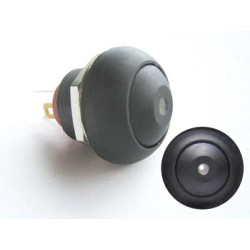 BOUTON-POUSSOIR MINIATURE UNIPOLAIRE À LED BLANCHE OFF-(ON) - Velleman