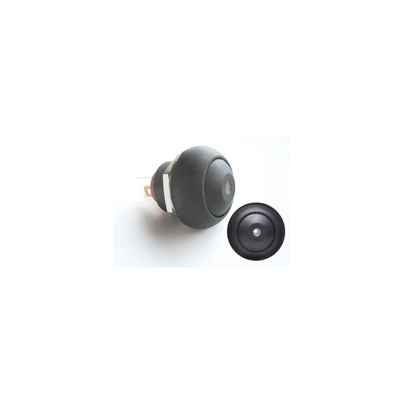 BOUTON-POUSSOIR MINIATURE UNIPOLAIRE À LED BLANCHE OFF-(ON) BOUTON-POUSSOIR MINIATURE UNIPOLAIRE À LED BLANCHE OFF-(ON)