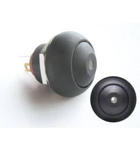 BOUTON-POUSSOIR MINIATURE UNIPOLAIRE À LED BLANCHE OFF-(ON) - Velleman