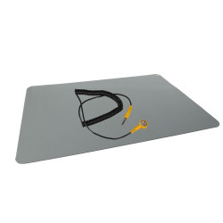 TAPIS ANTISTATIQUE AVEC CORDON DE TERRE - 70 x 100 cm - Velleman