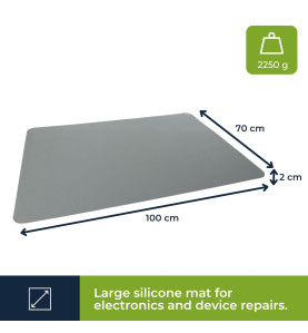 TAPIS ANTISTATIQUE AVEC CORDON DE TERRE - 70 x 100 cm - Velleman