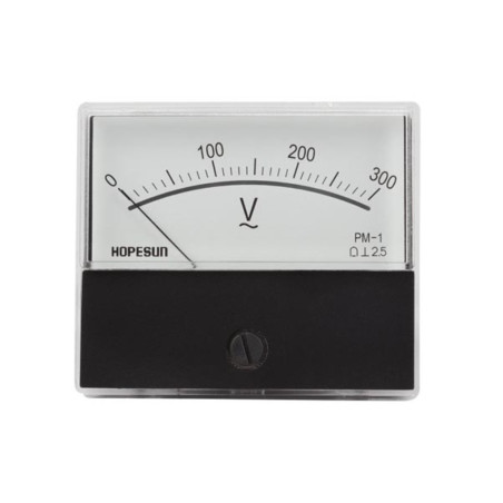 Voltmètre analogue de tableau 300V CA / 70 x 60mm - Velleman