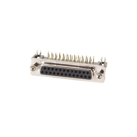 CONNECTEUR SUB-D FEMELLE 25 BROCHES POUR CIRCUIT IMPRIME - Velleman