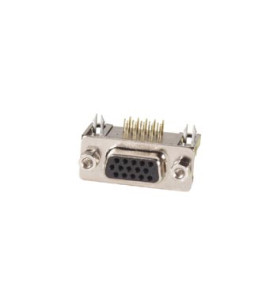 CONNECTEUR SUB-D FEMELLE 15 BROCHES POUR CIRCUIT IMPRIME - HAUTE DENSI