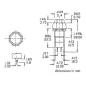 R18-24A  BOUTON-POUSSOIR OFF-ON ROUGE 3A/125V