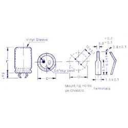 CONDENSATEUR CHIMIQUE SNAP-IN 10.000µF / 50V