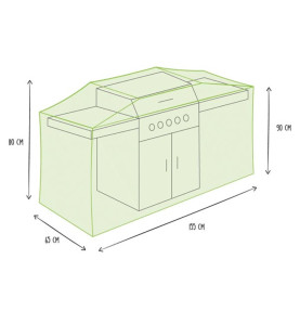 Housse d'Extérieur pour Barbecue 155 cm - PRL