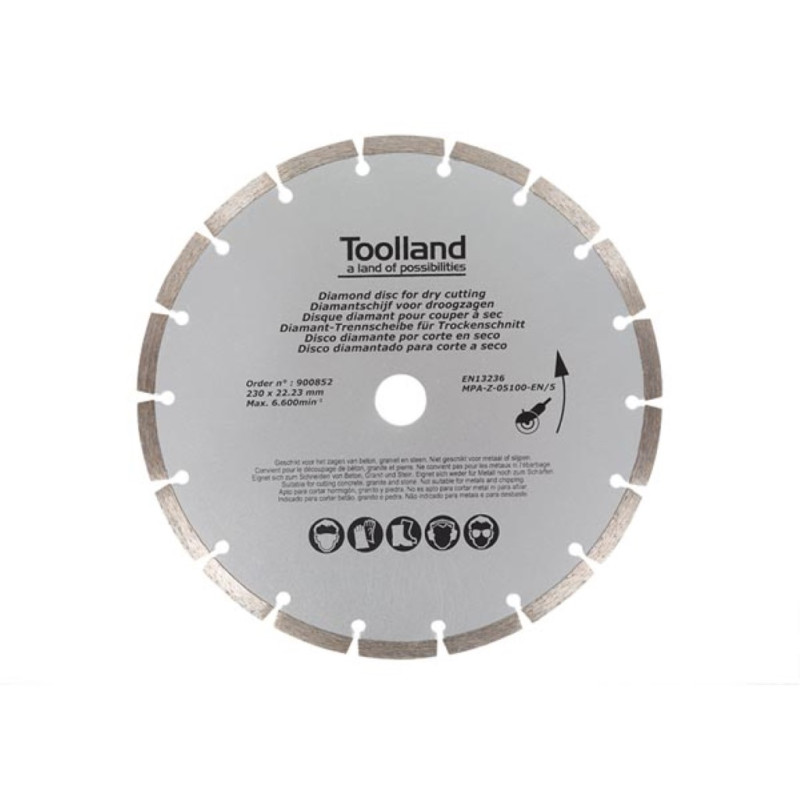 DISQUE DE DIAMANT - 230 mm - SEGMENTÉ