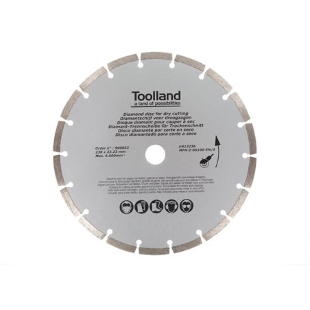 DISQUE DE DIAMANT - 230 mm - SEGMENTÉ - PRL