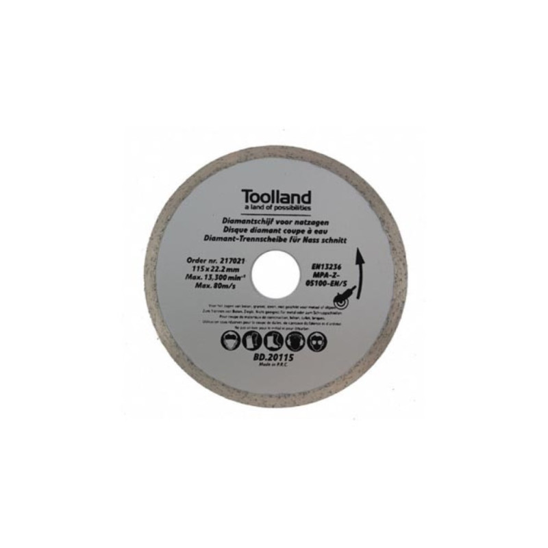 DISQUE DE DIAMANT - 180 mm x 25.4 mm