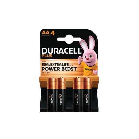 Duracell - Pile Alcaline Boost 1.5 V AA MN1500 - 4 pcs - Velleman