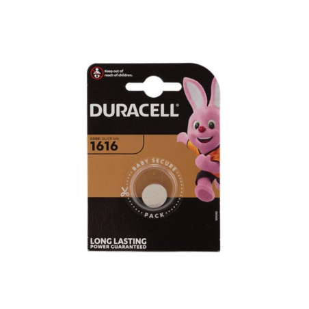 DURACELL - PILE BOUTON LITHIUM MNS 3 V DL1616 - 1 pc