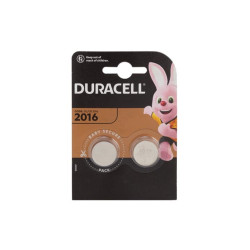 DURACELL - PILE BOUTON LITHIUM 3 V - DL2016 BL2 - 2 pcs