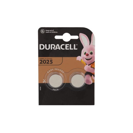 DURACELL - PILE BOUTON LITHIUM 3 V - DL2025 BL2 - 2 pcs