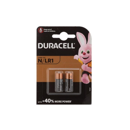 DURACELL - PILE ALCALINE PLUS POWER 1.5 V N - MN9100 LR01 N 910A - 2 pcs