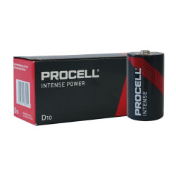 DURACELL - PROCELL ITENSE ALKALINE BATTERY 1.5 V LR20 D - 10 pcs - Vel