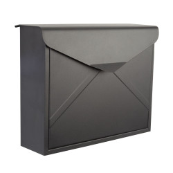 BOÎTE AUX LETTRES - VERONA - NOIR TERNE - 38 x 29 x 11,5 cm - PRL